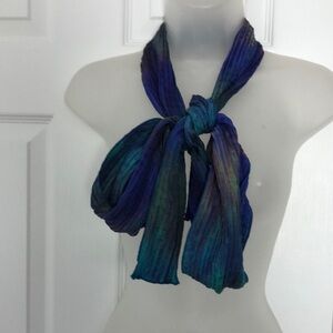 Art to wear multicolor Oblong Plisse Scarf